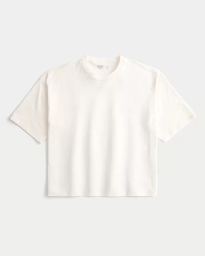 Baggy Crop Crew T-Shirt,Baggy Crop Crew T-Shirt