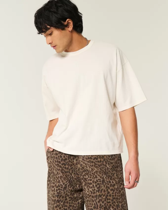 Baggy Crop Crew T-Shirt,Baggy Crop Crew T-Shirt