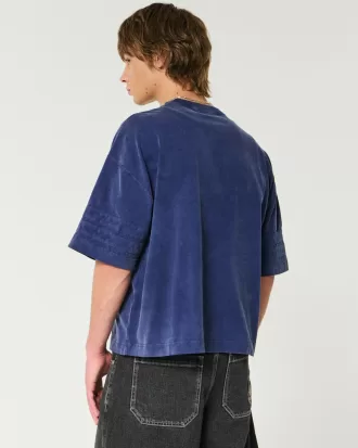 Baggy Heavyweight Crop Football T-Shirt,Baggy Heavyweight Crop Football T-Shirt