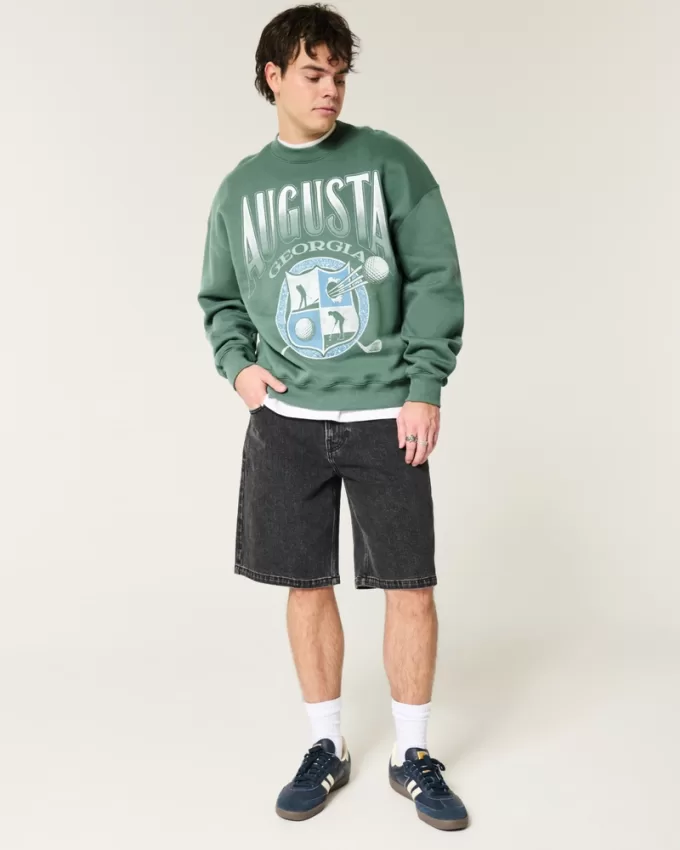 Boxy Augusta Golf Graphic Crew Sweatshirt,Boxy Augusta Golf Graphic Crew Sweatshirt Boxy Augusta Golf Graphic Crew Sweatshirt,Boxy Augusta Golf Graphic Crew Sweatshirt