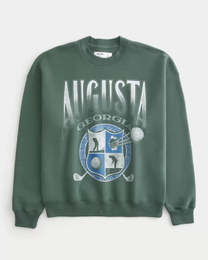 Boxy Augusta Golf Graphic Crew Sweatshirt,Boxy Augusta Golf Graphic Crew Sweatshirt Boxy Augusta Golf Graphic Crew Sweatshirt,Boxy Augusta Golf Graphic Crew Sweatshirt