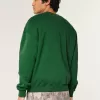 Boxy Baylor University Bears Graphic Crew Sweatshirt,Boxy Baylor University Bears Graphic Crew Sweatshirt