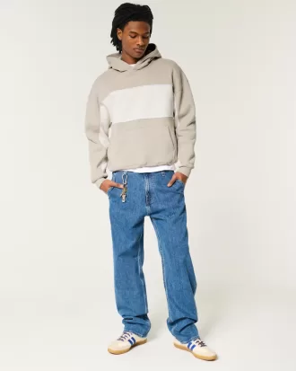 Boxy Colorblock Hoodie,Boxy Colorblock Hoodie Boxy Colorblock Hoodie,Boxy Colorblock Hoodie