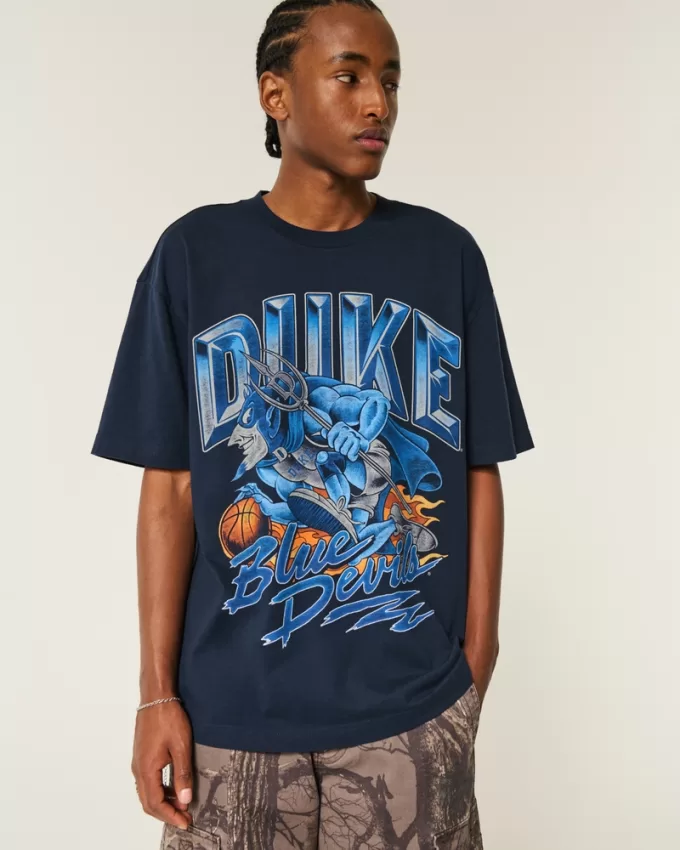 Boxy Duke Blue Devils Graphic Tee,Boxy Duke Blue Devils Graphic Tee