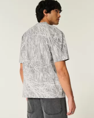 Boxy Heavyweight Camo Crew T-Shirt,Boxy Heavyweight Camo Crew T-Shirt