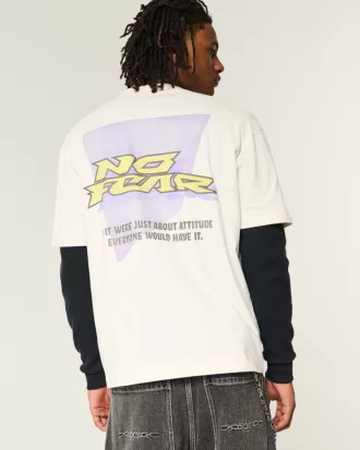 Boxy Heavyweight No Fear Graphic Tee,Boxy Heavyweight No Fear Graphic Tee Boxy Heavyweight No Fear Graphic Tee,Boxy Heavyweight No Fear Graphic Tee