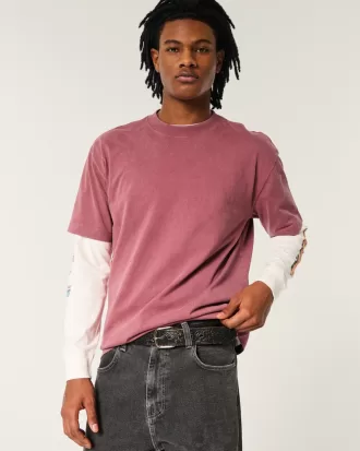 Boxy Heavyweight Washed Crew T-Shirt,Boxy Heavyweight Washed Crew T-Shirt Boxy Heavyweight Washed Crew T-Shirt,Boxy Heavyweight Washed Crew T-Shirt