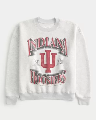 Boxy Indiana University Hoosiers Graphic Crew Sweatshirt,Boxy Indiana University Hoosiers Graphic Crew Sweatshirt Boxy Indiana University Hoosiers Graphic Crew Sweatshirt,Boxy Indiana University Hoosiers Graphic Crew Sweatshirt