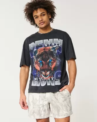 Boxy Penn State Nittany Lions Graphic Tee,Boxy Penn State Nittany Lions Graphic Tee Boxy Penn State Nittany Lions Graphic Tee,Boxy Penn State Nittany Lions Graphic Tee