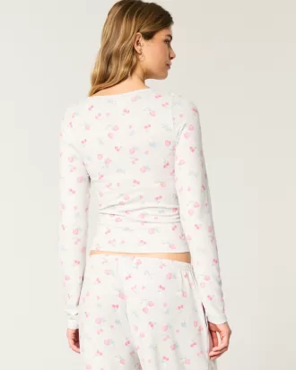 Cozy Berry Pattern Pajama Top,Cozy Berry Pattern Pajama Top Cozy Berry Pattern Pajama Top,Cozy Berry Pattern Pajama Top