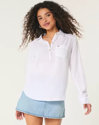 Easy Lightweight Cotton Popover Shirt,Easy Lightweight Cotton Popover Shirt Easy Lightweight Cotton Popover Shirt,Easy Lightweight Cotton Popover Shirt