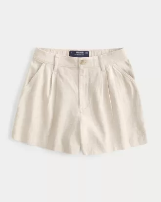 Hollister Livvy Ultra High-Rise Linen-Blend Shorts,Hollister Livvy Ultra High-Rise Linen-Blend Shorts Hollister Livvy Ultra High-Rise Linen-Blend Shorts,Hollister Livvy Ultra High-Rise Linen-Blend Shorts