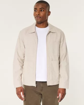 Linen Blend Chore Jacket,Linen Blend Chore Jacket