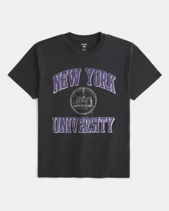 Relaxed New York University Graphic Tee,Relaxed New York University Graphic Tee Relaxed New York University Graphic Tee,Relaxed New York University Graphic Tee