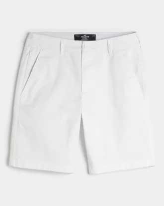 Twill Flat-Front Shorts 9″,Twill Flat-Front Shorts 9″
