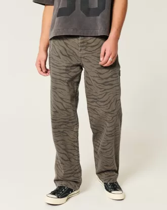 Zebra Print Baggy Painter Jeans,Zebra Print Baggy Painter Jeans Zebra Print Baggy Painter Jeans,Zebra Print Baggy Painter Jeans